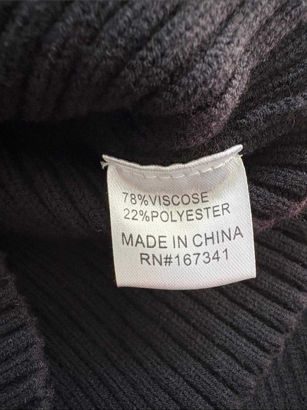 Hello Molly Black Ribbed Square Neck Top - Picture 3 of 4